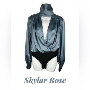 Skylar Rose | Deep V Turtleneck Bodysuit | NWT!